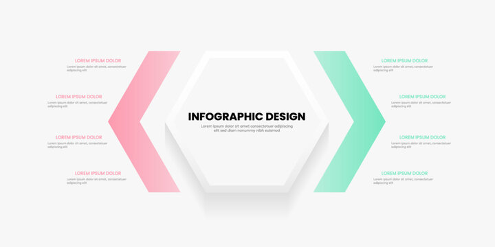 Infographic with arrows comparing two sides.