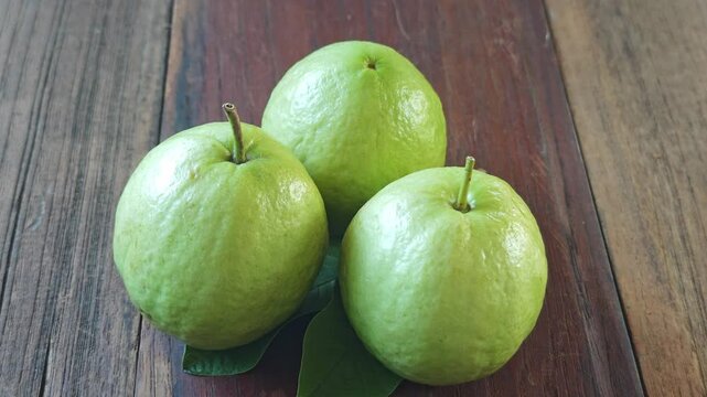 Fresh guava is a Thai fruit.