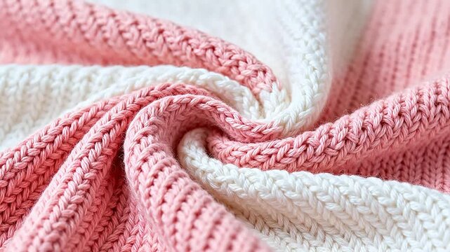 Closeup of knitted fabric
