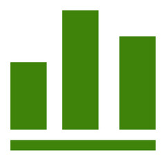 Fototapeta premium green bar chart