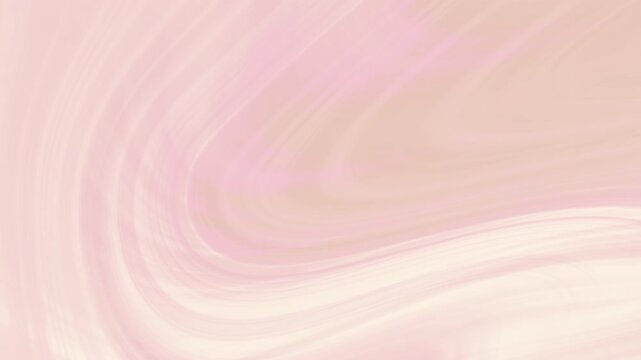 Pastel pink liquid marble swirl abstract background loop.