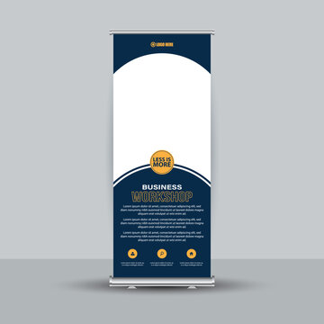 Professional Business Workshop Roll-up Banner Template