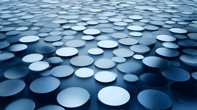 Abstract pattern of overlapping circular shapes