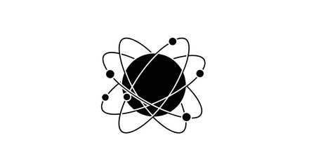 Atom Structure with Electron Orbitals.