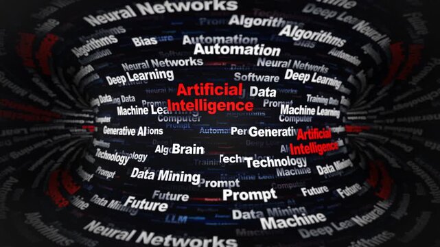 ARTIFICIAL INTELLIGENCE Keywords Animation on Tunnel Walls, Background, Loop
