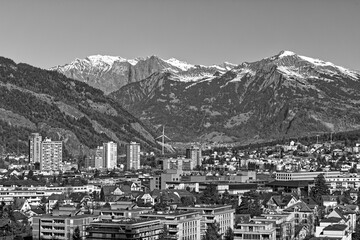View from south side of Chur, CH