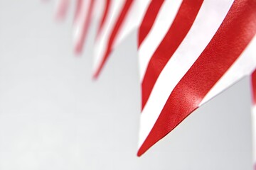 Fototapeta premium Vibrant, celebratory pennant sparks excitement and pride.