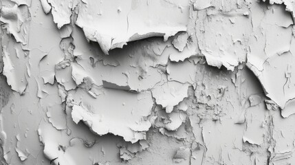 Naklejka premium Peeling Paint on a White Surface.