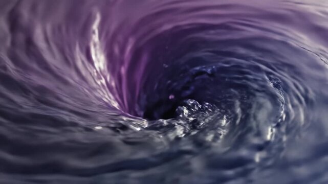 Purple water vortex