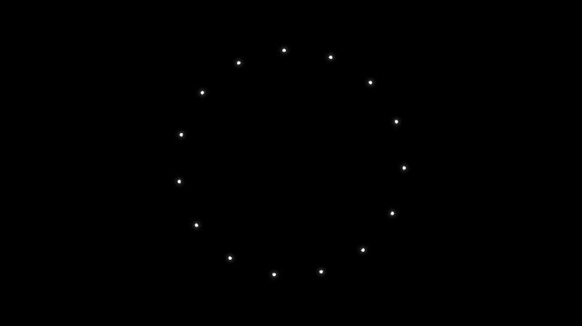 firework cartoon style circle burst animation with white line, flat, vector explosions motion effects, modern celebration overlay, chroma key black screen background, clean seamless. 4k