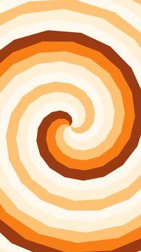 motion hypno Vertical Vibrant Orange Swirling Pattern Animation