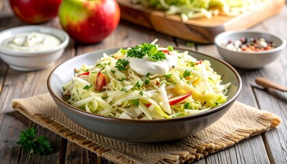 Niederl&auml;ndischer Krautsalat mit Apfel