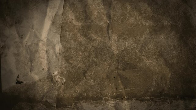 A creased and textured paper tear reveal background with alpha that animates to fill screen in a stop motion style. 
