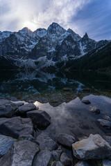 Beautfiul reflections of the Morskie Oko Lake in the Tatra mountains, Poland © charlesbarbe.com