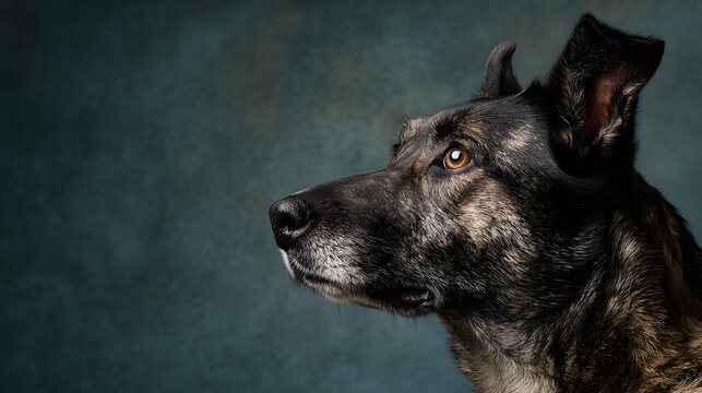 Closeup portrait of a dog