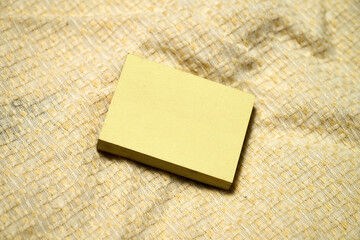  small pad of yellow sticky notes