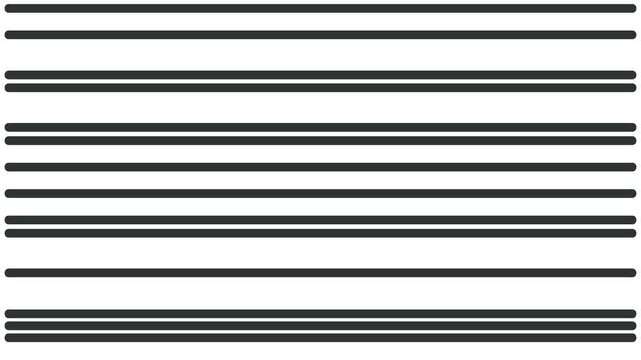 There are horizontal stripes or straight lines on the screen. They move, randomly shifting between each other.