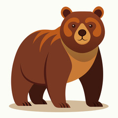 Friendly Brown Bear Standing on Ground