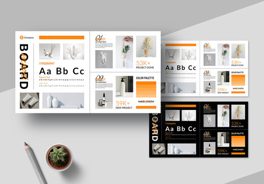 Creative Mood Board Template Layout