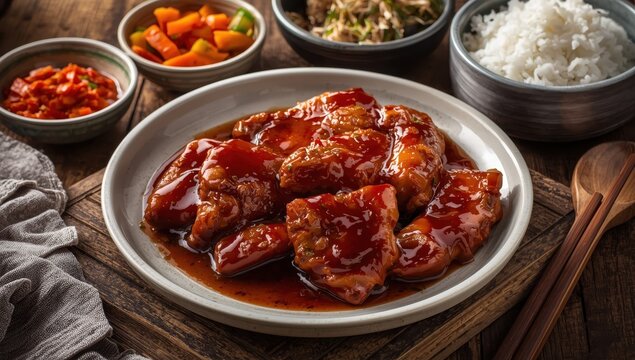 Korean cuisine - chicken teriyaki