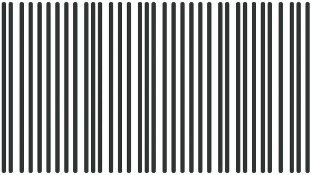 Within the striped texture with vertical sticks, objects move among themselves, flickering like insects.