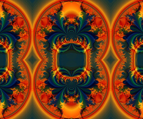 Fototapeta premium Computer generated abstract colorful fractal artwork