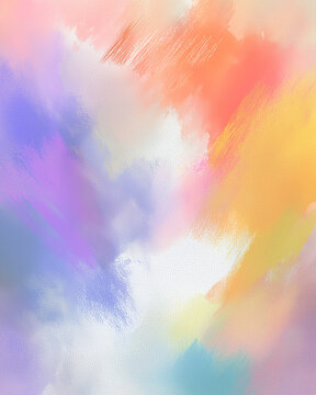 Abstract Pastel Background Soft Brushstrokes Bright Tone