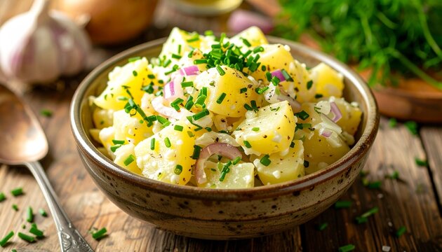 &Ouml;sterreichischer Erd&auml;pfelsalat mit Schnittlauch