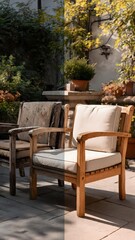 Fototapeta premium The Power of Restoration – Before and After Outdoor Furniture Transformation