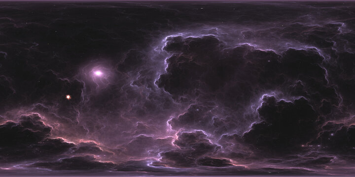 360 degree full sphere panoramic space background, galactic disc in the distant universe. It was not partly or fully created with generative AI