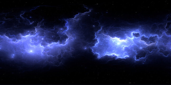 360 degree full sphere panoramic space background, galactic disc in the distant universe. It was not partly or fully created with generative AI