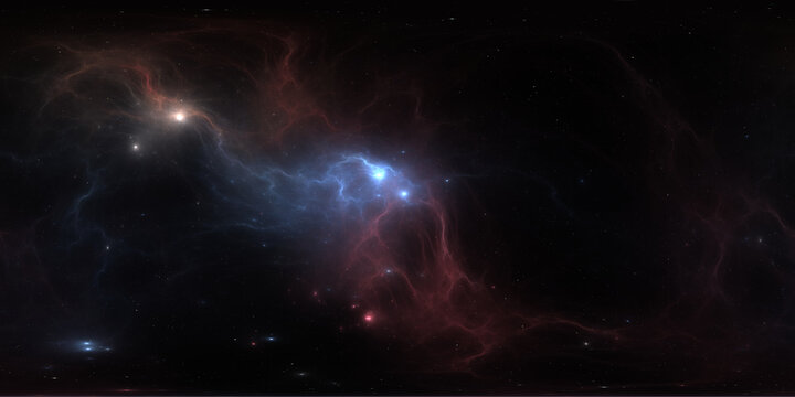 360 degree full sphere panoramic space background, galactic disc in the distant universe. It was not partly or fully created with generative AI