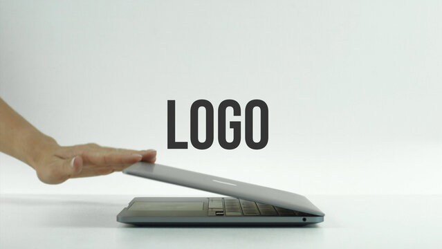 Laptop 13 Side Close &ndash; Modern Notebook Screen Presentation, Animated Desktop Display, Website and App UI UX Interface Showcase, Professional Digital Device Template