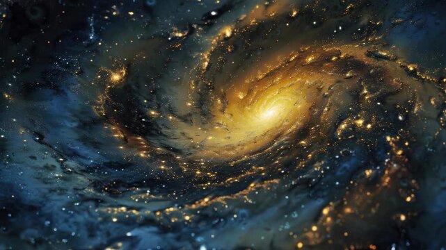 A stunning of a galaxy set against the backdrop of space.