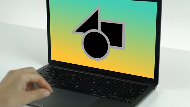 Laptop 32 Zoom Out &ndash; Modern Notebook Screen Presentation, Animated Desktop Display, Website and App UI UX Interface Showcase, Professional Digital Device Template