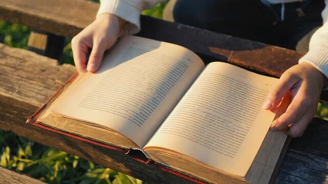 Flowers in a book.