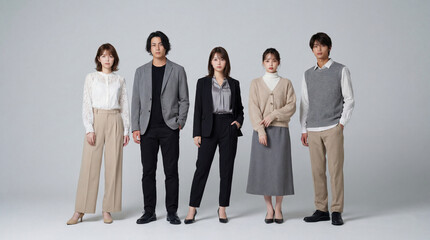 若い男女のビジネスチーム