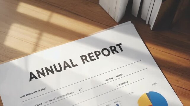 Annual report of a company.