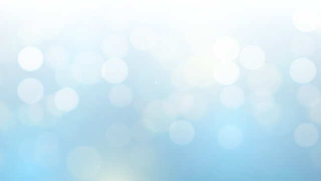 Summer Background, with Blurred bokeh abstract bright light on sky blue.Vector Defocus bokeh morning.