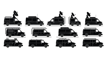 Medical trailer and ambulance tow illustration © Pitiyage