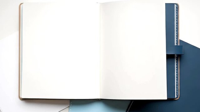 blank notebook isolated on white