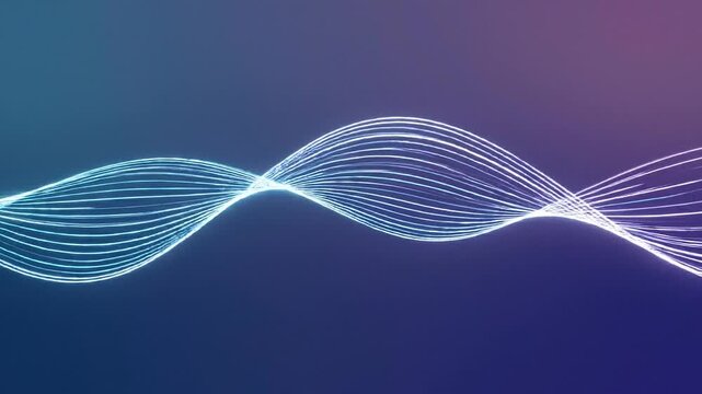 Luxury pastel waves flowing through a dark blue environment in a serene 1080p video
