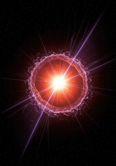 Fototapeta premium Dynamic abstract visualization depicting a point of infinite convergence, intense gravity, and dimensional collapse in deep, dark space, dimension, science, motion