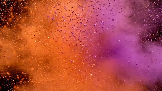 Vibrant Holi Festival Celebration with Colorful Powder, Dance, Joy, Vibrancy, and Smiles in the Air