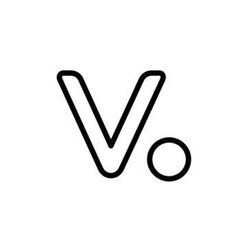 Minimalist Black and White Vesica Piscis Symbol with Dot for Sacred Geometry Design