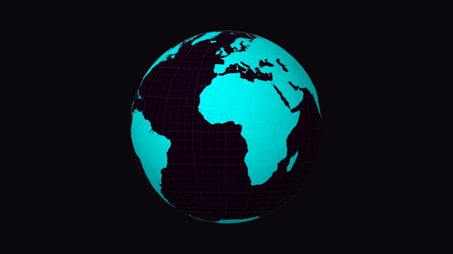 Amapa, Brazil on Globe. Animated zoom into the state. Amapa, Brazil intro, logo, presentation animation. Boundary shape on globe with round text. Short video.