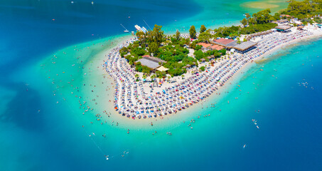 Oludeniz beach, Blue Lagoon aerial, Turkey © Esin Deniz