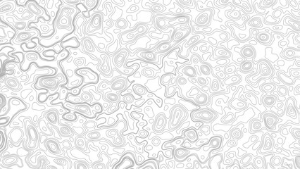 Topographic map background geographic line map with elevation assignments. Modern design with White background with topographic wavy pattern design.paper texture Imitation of a geographical map shades © Mst