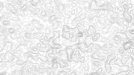 Topographic map background geographic line map with elevation assignments. Modern design with White background with topographic wavy pattern design.paper texture Imitation of a geographical map shades © Mst