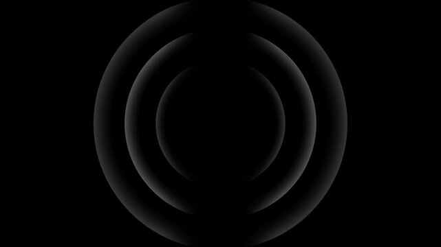 Abstract neon circle radio waves looping background. Abstract neon radio waves signal.Radio wave signal, radar concept.Radio waves seamless animation background video with alpha chanel.